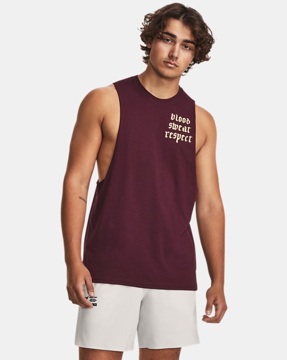 Men's Project Rock LC BSR Tank in Maroon image number 0